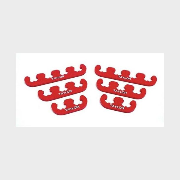 T�ndkabel holder i r�d plast til 10.4 mm. kabler (Taylor 42829)