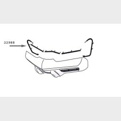 Corvette Upper Front Bumper Retainer, 1973-1974 
