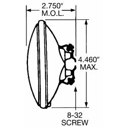 Kre / tgelygte m. gul glas (4415A)