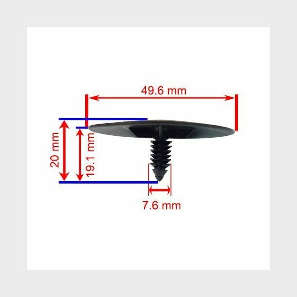 Clips GM (Eck. 33168423 - Dorman 45713 - GM 3078511 - 3977775)