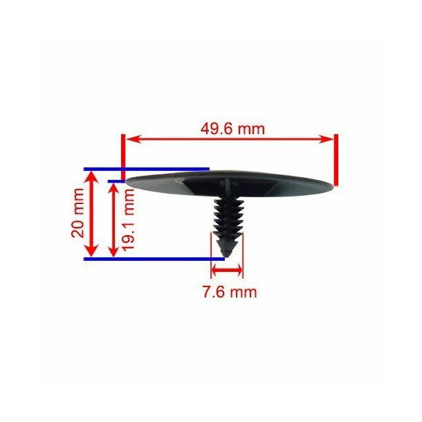 Clips GM (Eck. 33168423 - Dorman 45713 - GM 3078511 - 3977775)