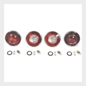 Corvette Bag og bak lygte glas, s�t komplet med p�re 1974 