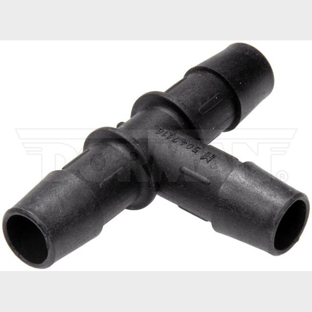 T-stykke i plast til slange st�rrelse 1/2" = 12,70 mm. (Dorman 47116)