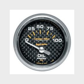 Auto Meter Carbon Fiber olietryksm�ler 2-1/16