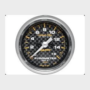 Auto Meter Carbon Fiber Pyrometer 2-1/16