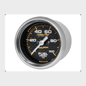 Auto Meter Carbon Fiber Br�ndstoftryk 2-1/16