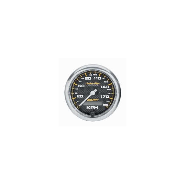 Auto Meter Carbon Fiber Speedometer 3-3/8" dia. 4787M