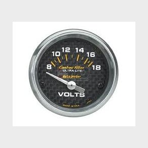 Auto Meter Carbon Fiber voltmeter 2-1/16