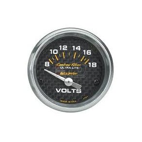 Auto Meter Carbon Fiber voltmeter 2-1/16