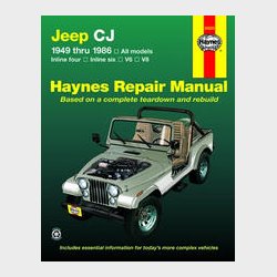 Haynes Reparations H�ndbog, Jeep CJ Serie Alle modeller 1949 til 1986 (Benzin)