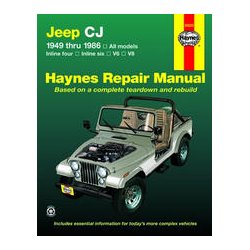 Haynes Reparations Hndbog, Jeep CJ Serie Alle modeller 1949 til 1986 (Benzin)