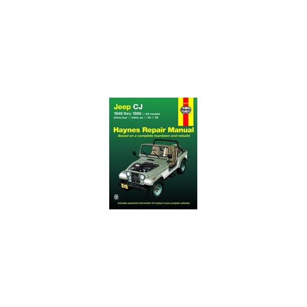 Haynes Reparations Hndbog, Jeep CJ Serie Alle modeller 1949 til 1986 (Benzin)
