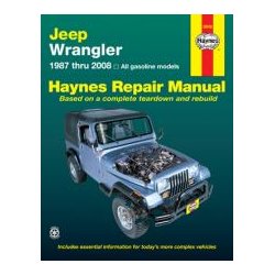 Haynes Reparations Hndbog, Jeep Wrangler alle modeller 1987 til 2008 (Benzin)