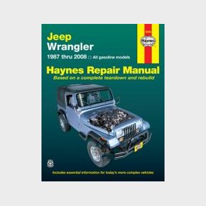Haynes Reparations H�ndbog, Jeep Wrangler alle modeller 1987 til 2008 (Benzin)