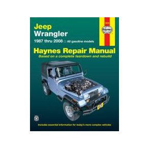 Haynes Reparations Hndbog, Jeep Wrangler alle modeller 1987 til 2008 (Benzin)