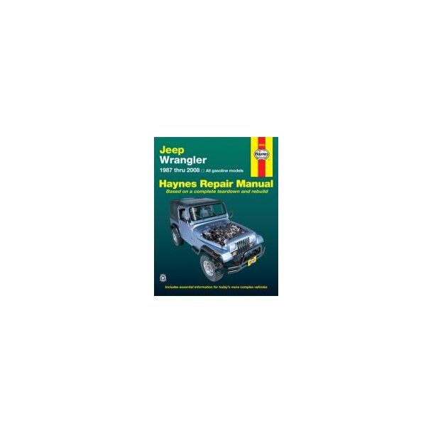 Haynes Reparations Hndbog, Jeep Wrangler alle modeller 1987 til 2008 (Benzin)