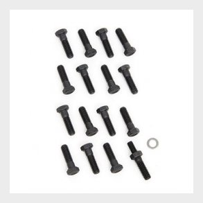 Corvette BigBlock exhaust manifold bolt set with PS  without AC 1965-74