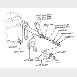 Corvette Clutch CrossShaft Nylon Ball Seat 1963-81