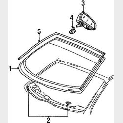 Clips for frontrude mont. Mustang 2005 til 2012 (Ford 7R3Z-63030A12-A)