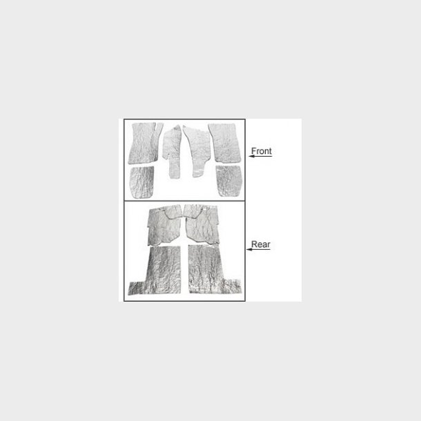 Corvette Carpet Insulation set Coupe 1968-77, part (26703 - 26704)