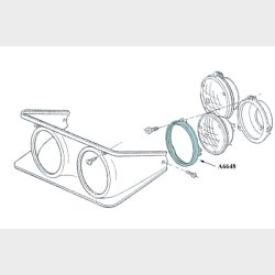 Headligt Retaining Ring 1963-1982 Corvette