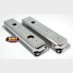 Ventild�ksel chrome s�t m. 2 stk. Chevrolet S/B 1987 til 2000 m/centerbolt montering (Spectre 5260)