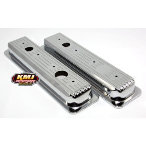 Ventildksel chrome st m. 2 stk. Chevrolet S/B 1987 til 2000 m/centerbolt montering (Spectre 5260)