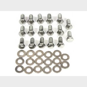 Bolts�t bundkar poleret rustfri st�l Ford C6 (Gardner-Westcott 56236-HSP - 7A194-2KB)