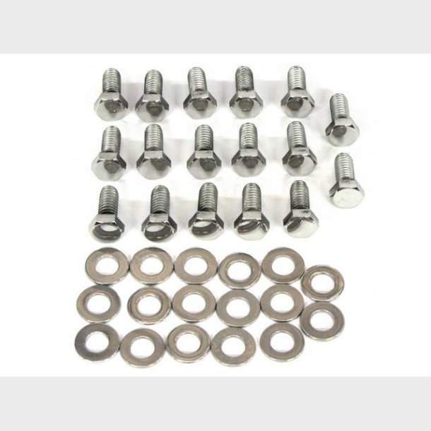 Bolts�t bundkar poleret rustfri st�l Ford C6 (Gardner-Westcott 56236-HSP - 7A194-2KB)
