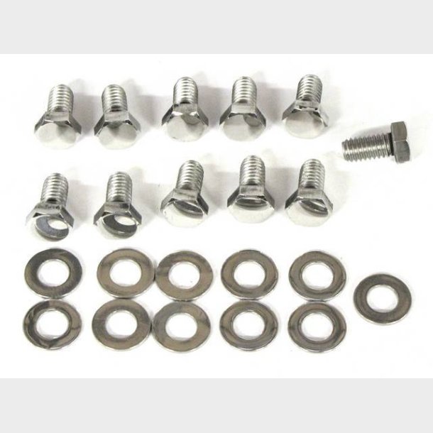 Bolts�t bundkar poleret rustfri st�l Ford C4 (Gardner-Westcott 56235-HSP - 7A194-1KB)