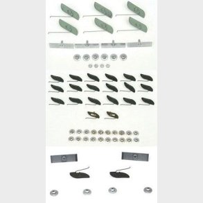 Clips s�t for udvendige lister Chevrolet 1955 (Eck. 57-135507-1) Trim Retainer Kits