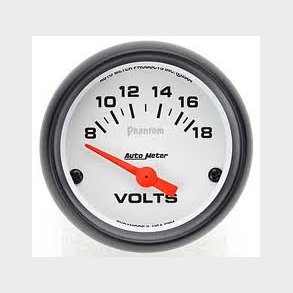 Auto Meter Phantom voltmeter dia. 2-1/16