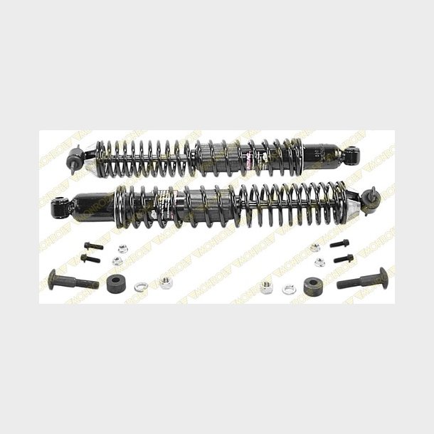 St�dd�mper bag med hj�lpefjeder. S�t m. 2 stk. GM 1963 til 1996 (Monroe 58574 - Gabriel 43049)