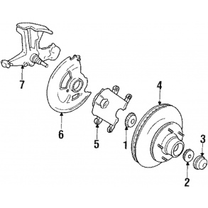 Ankerplade hjre for Chevrolet / GMC C10 1974 til 1991 (GM 14054938)
