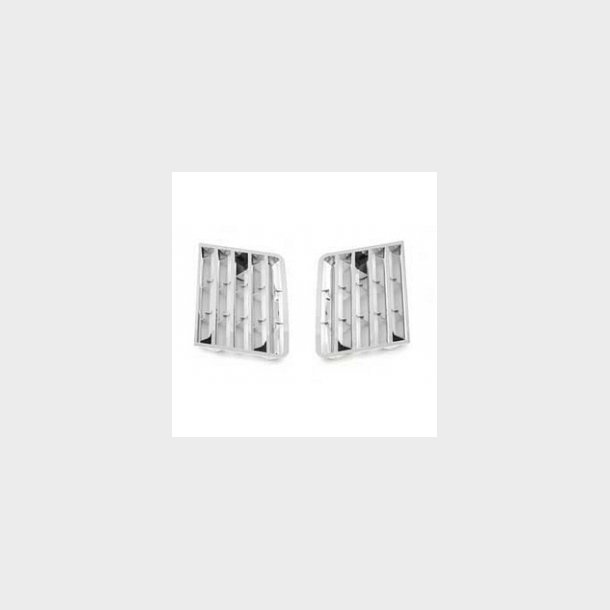 Corvette Side Fender Louvers, Chrome, 1980-1982 