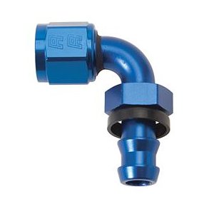 Fitting 8AN Twist-Lok Hose Ends 90 grader (Russell 624170)