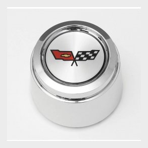 Corvette Wheel Center Cap, Chrome  1982