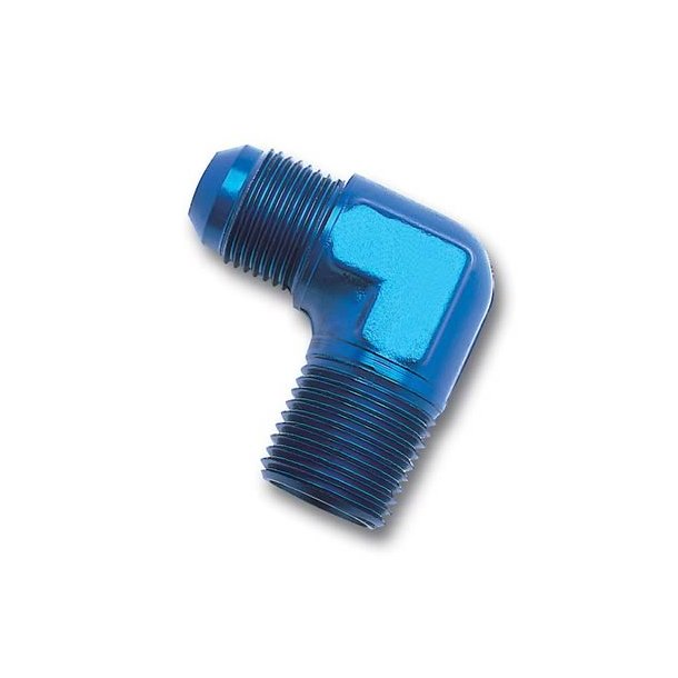 Fitting 6AN to 1/4" NPT Adapter 90 grader (Russell 660820)