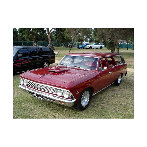 Frontrude 2 tonet GM Chevelle, Skylark 4 drs hardtop/Sedan m.m. se info 1964 til 1967 (DW649GB)