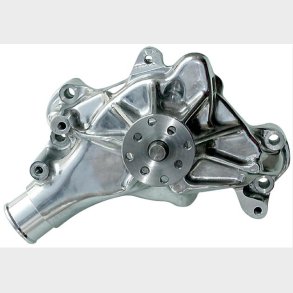 Vandpumpe Lang High Flow Poleret Alu Chevrolet S/B 1955 til 2002 (Proform 67264 - KMJ HC8012P)