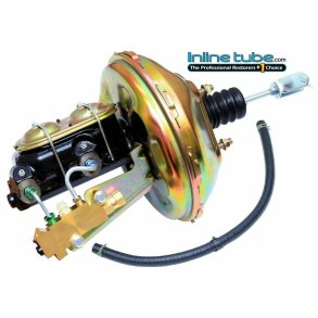 Bremseforstrker med hovedcyl. og reduktionsventil GM  (Inline Tube 6770CBKU)