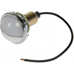 Nummerpladelygte chrome universal til 32 mm. mont. hul (Dorman 68151 - GRO 60101)