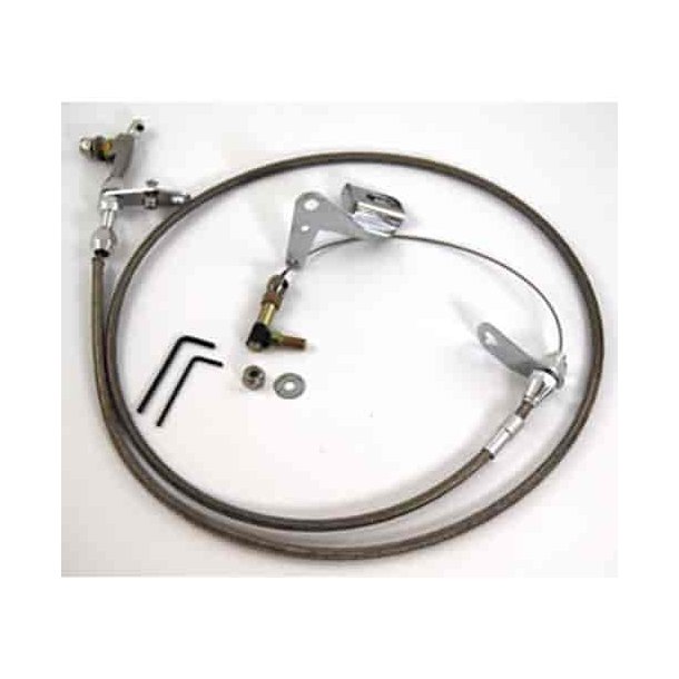 Kickdown kabel st incl. beslag til Chrysler 727 gearkasse  (RPC R6056) Flexible GM Kickdown Cable