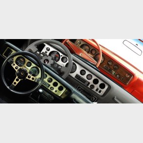 Instrument Panel Dash Bezel Decal 4 hole rally gauge Firebird 1970 til 1981