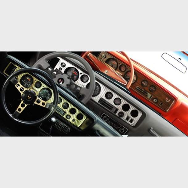 Instrument Panel Dash Bezel Decal 4 hole rally gauge Firebird 1970 til 1981