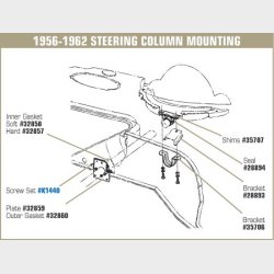 Ratstamme pakning beslag 1953-1962 Corvette 28894