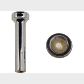 D�rl�se knop chrome incl. chrome ring med filt GM. 1965 og nyere (Dorman 75400)