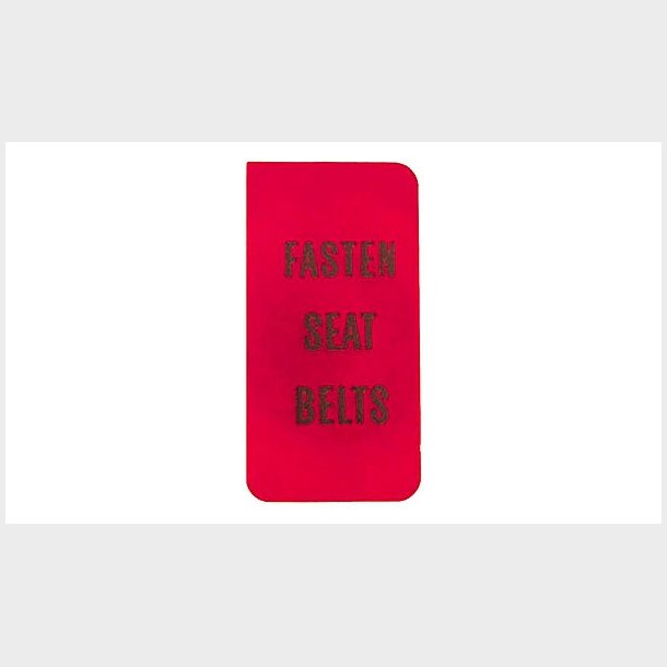 Corvette Seat Belt Warning Lens, 1972-76 