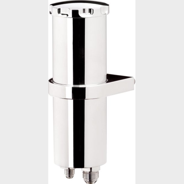 Power Steering Remote Reservoirs, Aluminum Polished, 5/16 in. Hose B (Billet Specialties BLK77910)