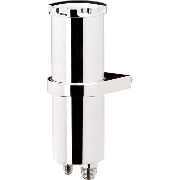 Power Steering Remote Reservoirs, Aluminum Polished, 5/16 in. Hose B (Billet Specialties BLK77910)